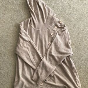 Notations Taupe Button-Up Cardigan